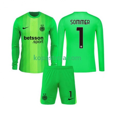 Billiga Fotbollströjor Inter Milan Yann Sommer 1 Målvakt Barn Tredje tröja 2025/26 Långärmad